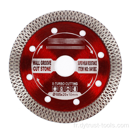 Saw Blade Hot pressé 105-230 mm Plaque d&#39;onde en maille en céramique ultra-mince